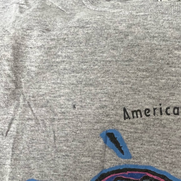 Vintage American eagle outfitters shirt mens large gray short sleeve earth day - Picture 5 of 15